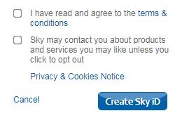 Sky ID Terms and Conditions