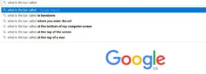 search bar