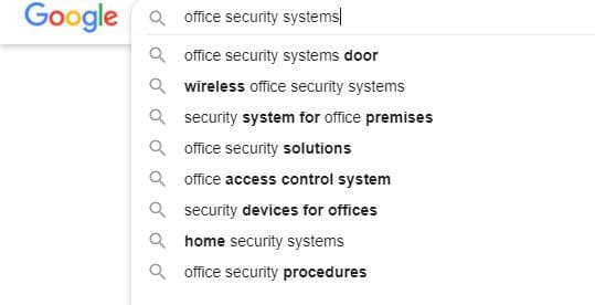 semantic keywords Google autocomplete