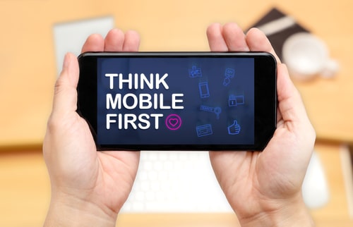 Mobile first website design