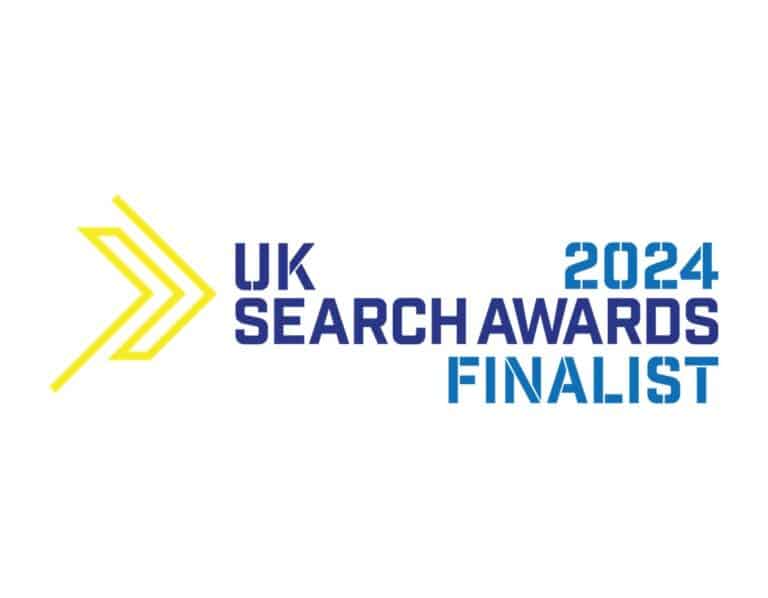 UK Search Awards 2024 Finalist badge
