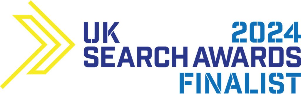 UK Search Awards 2024 Finalist badge